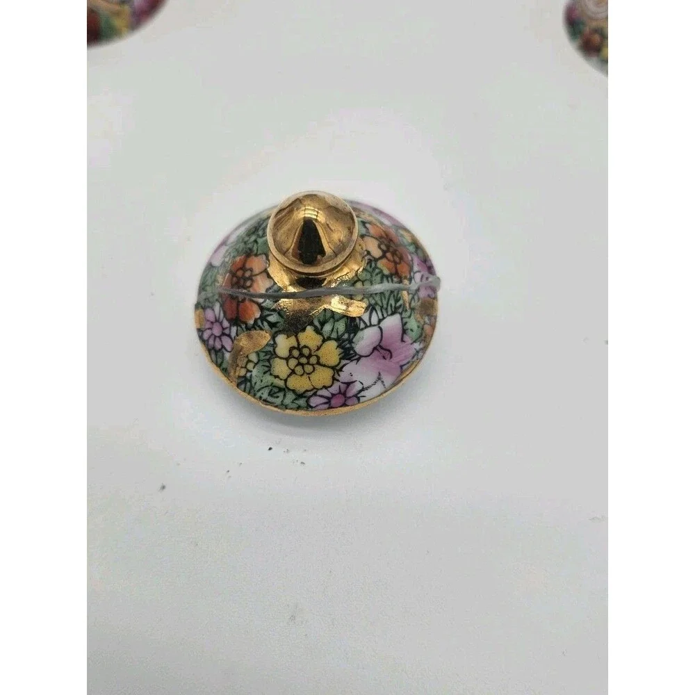 VINTAGE Chinese Miniature Porcelain Tea Set Broken Lid